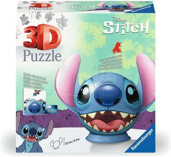 Puzzle 3d ravensburger stitch -  con orejas