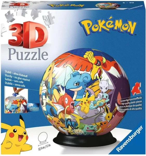 Puzzle 3d ravensburger puzzle ball pokemon