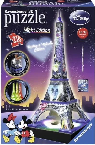 Puzzle 3d ravensburger disney torre eiffel