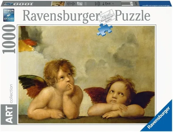 Puzzle ravensburger raffaello: cherubini 1000 piezas
