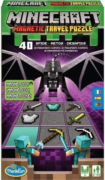 Puzzle magnético de viaje minecraft
