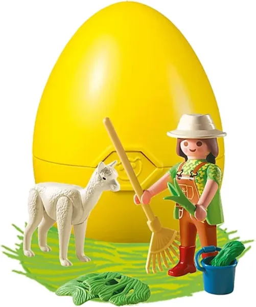 Playmobil cuidadora con alpaca