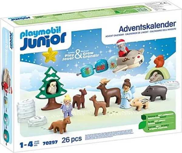 Playmobil junior: calendario de adviento navidad en la nieve