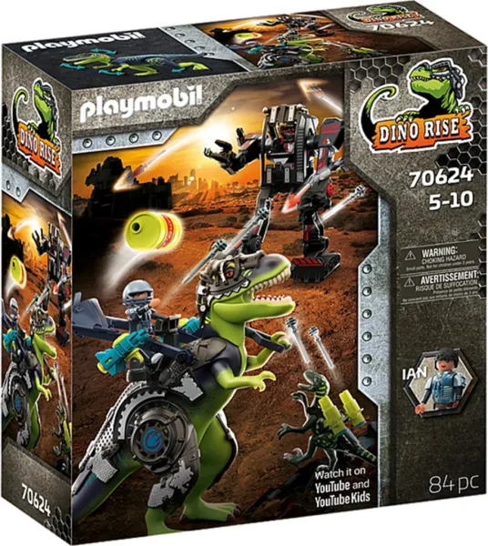 Playmobil t - rex: batalla de los gigantes