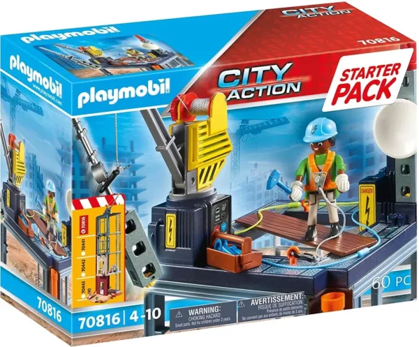 Playmobil  starter pack construccion con grua