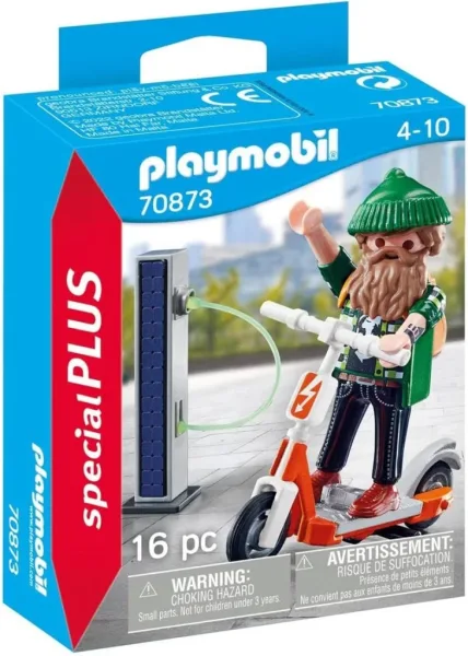 Playmobil hipster con e - scooter