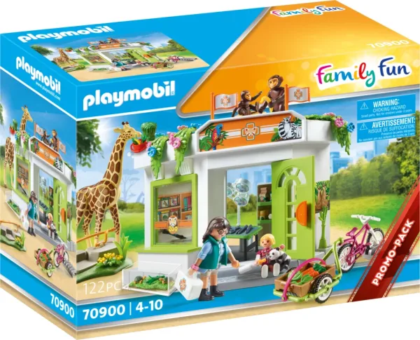 Playmobil family fun consulta veterinaria en el zoo