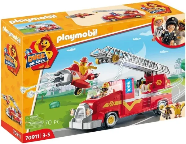 Playmobil duck on call camion de bomberos