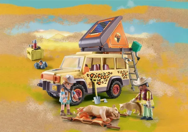 Playmobil wiltopia vehículo todoterreno con leones
