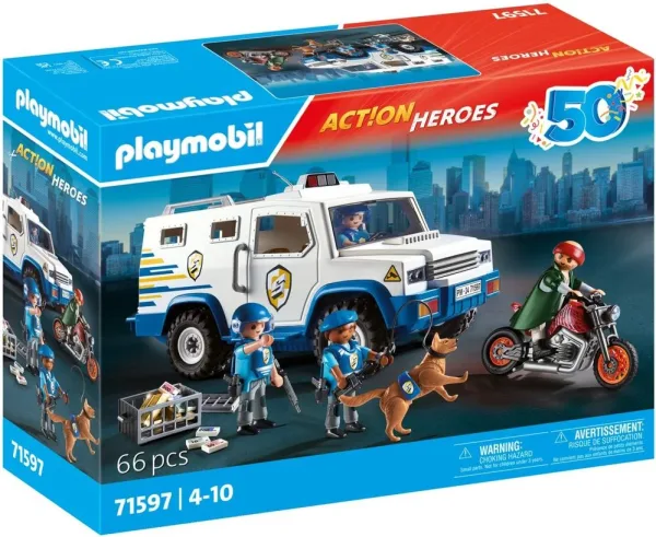 Playmobil transporte dinero policia