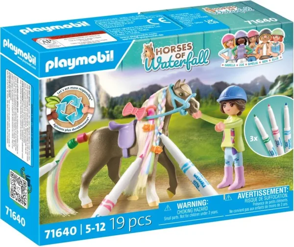 Playmobil set caballo para colorear