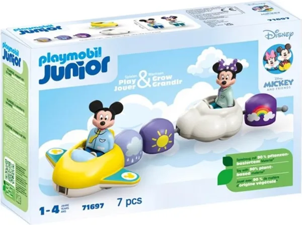 Playmobil junior disney: mickey y minnie tren nube