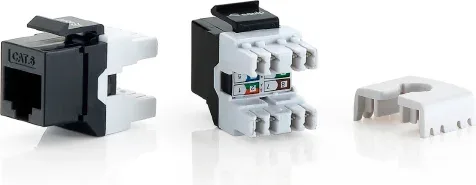 Kit 8 uds equip conector hembra rj45 utp cat6 panel keystone
