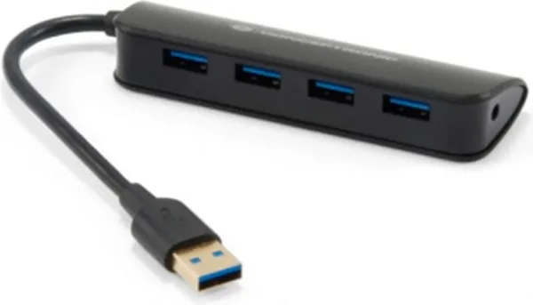 Hub USB 3.0 conceptronic 4 puertos mini hub pocket