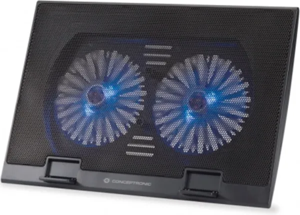 Base refrigeracion conceptronic para portatiles 2 ventiladores 125mm hasta 17 pulgadas