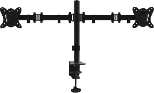 Soporte pantalla equip para mesa dos brazos 2 pantallas  13 pulgadas - 27 pulgadas  de brazo   inclinable  y giratorio 360º max. vesa 100x100 hata 8kg