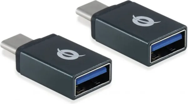 Kit adaptadores conceptronic USB tipo c 3.1 macho a USB a 3.1 hembra otg 5gb - s pack 2 unidades