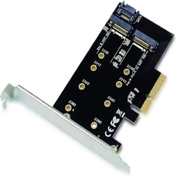 Tarjeta PCIe 2xM.2 SSD y NVMe