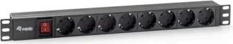 Regleta equip rack 19 pulgadas 1u 8 tomas 3500w interruptor 1.8m