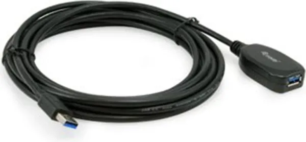 Cable alargador USB 3.0 equip a USB 3.0 macho - hembra 5m negro