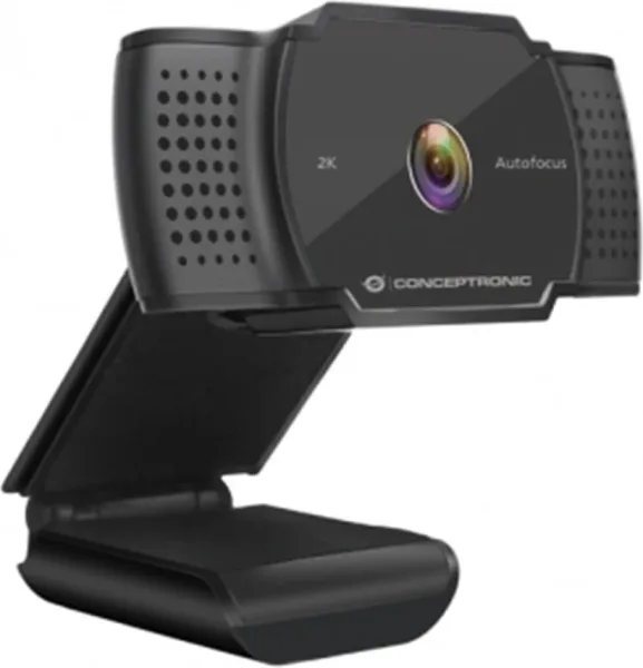 Webcam 2k conceptronic amdis02b 5mp -  USB - 3.6mm  - 30 fps - angulo vision 72º -  enfoque automatico - microfono integrado