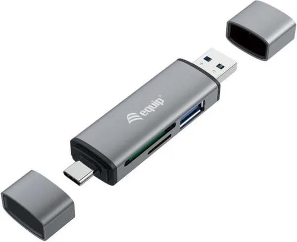 Lector de tarjetas USB tipo a - USB tipo c equip life USB 3.0 -  SD -  micro SD