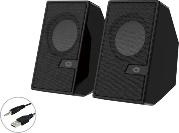 Altavoces conceptronic bjorn02b - 6w - negro