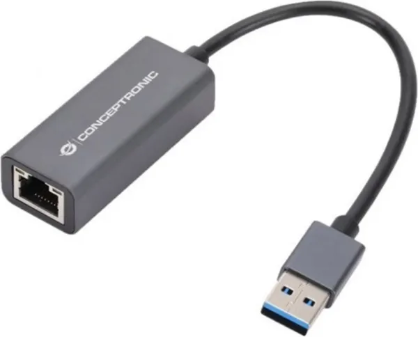 Adaptador USB 3.2 a rj45 conceptronic macho - hembra - compatible con nintendo switch