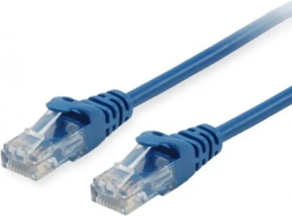Cable de red equip latiguillo rj45 u - utp cat6a 10m azul