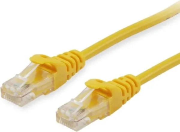 Cable de red equip latiguillo rj45 u - utp cat6a 10m amarillo