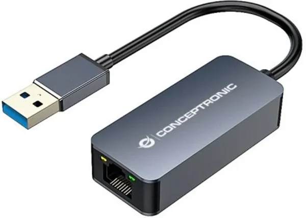 Adaptador USB 3.0 a rj45 conceptronic macho - hembra