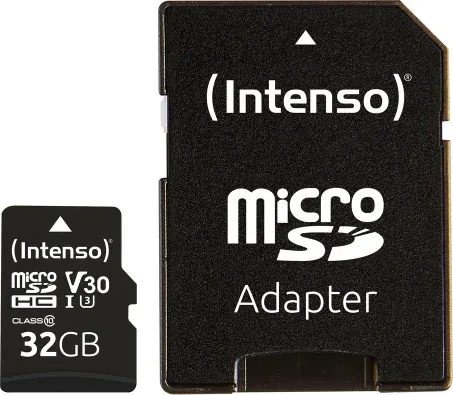 Tarjeta memoria micro SD intenso 32gb profesional v30 + adaptador SD