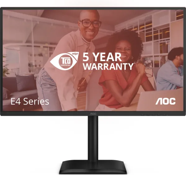 Monitor Profesional AOC 27E4U 27"/ Full HD/ Multimedia/ Regulable en altura/ Negro