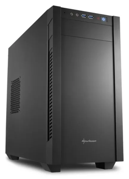 Caja Sharkoon S1000 Matx 2Xusb 3.0 sin Fuente Negra