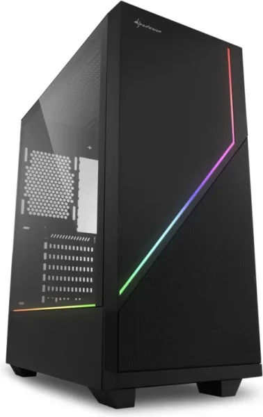 Caja Atx Sharkoon RGB Flow 2Xusb3.0 sin Fuente