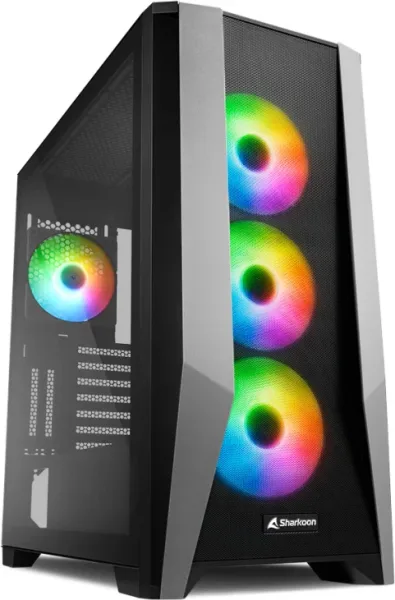 Caja Atx Sharkoon Tg7M 2Xusb3.0 sin Fuente Negro