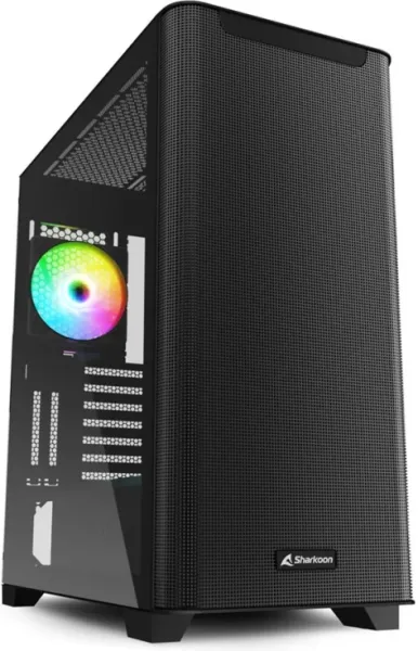 Caja Atx Sharkoon M30 RGB 2Xusb3.0 sin Fuente RGB Negro