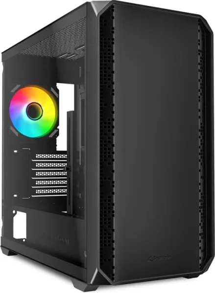 CAJA GAMING mATX SHARKOON MK2 RGB 120MM 3XUSB SN FUENTE NEGRO