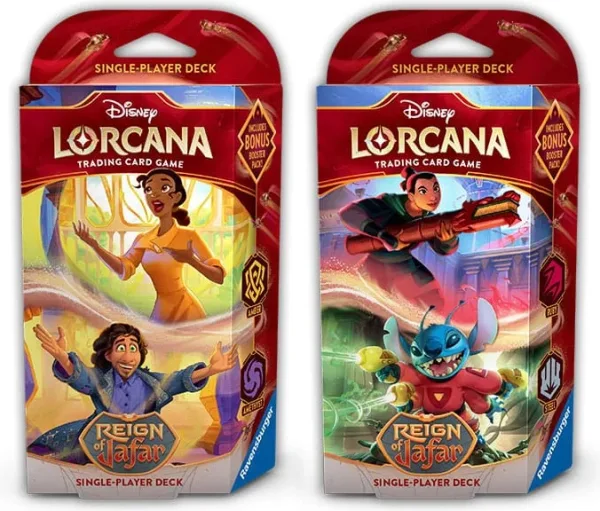 Lorcana tcg -  mazos de inicio disney reinado de jafar 8 unidades inglés