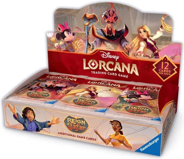 Lorcana tcg -  expositor de sobres disey reinado de jafar 24 unidades inglés