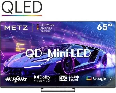 Televisor Metz QLED-MiniLED 65MNE8000Z 65"/ Ultra HD 4K/ Smart TV/ WiFi