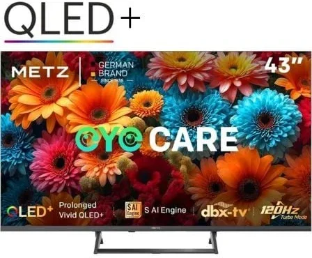 Televisor Metz QLED+ 43MQF7500Z 43"/ Ultra HD 4K/ Smart TV/ WiFi