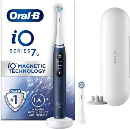 Cepillo Dental Oral-B iO Serie 7S/ Incluye 2 Recambios/ Azul