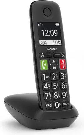 Teléfono Inalámbrico Gigaset E290/ Negro