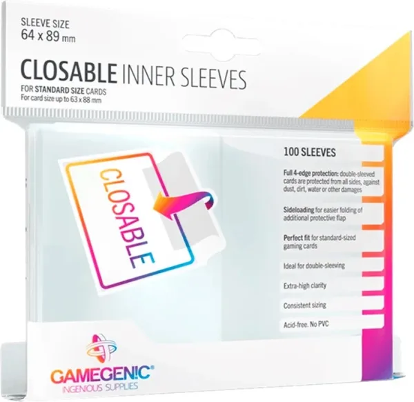 Fundas transparentes de cartas gamegenic (100)