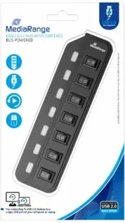 Hub Mediarange USB 2.0 7Xusb 2.0
