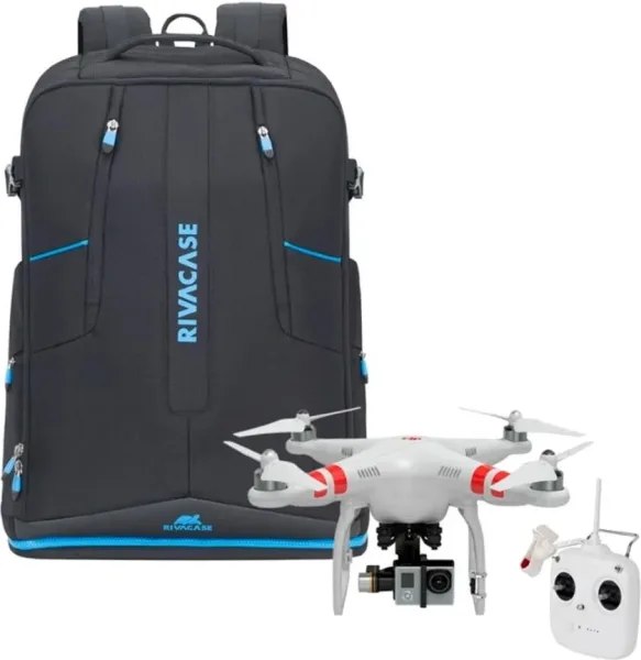 Mochila rivacase 7890 borneo xl dron para portatil 16 pulgadas negro