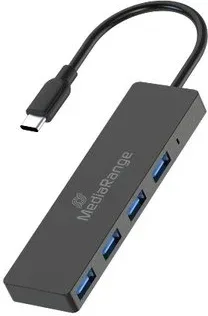 Hub Mediarange USB-C 4Xusb 3.0