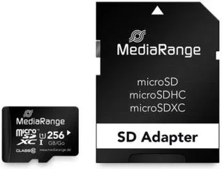 Mem Micro Sdxc 256GB Mediarange + Adaptador SD