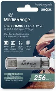 Pendrive Combo 256GB USB 3.2 Mediarange High P.